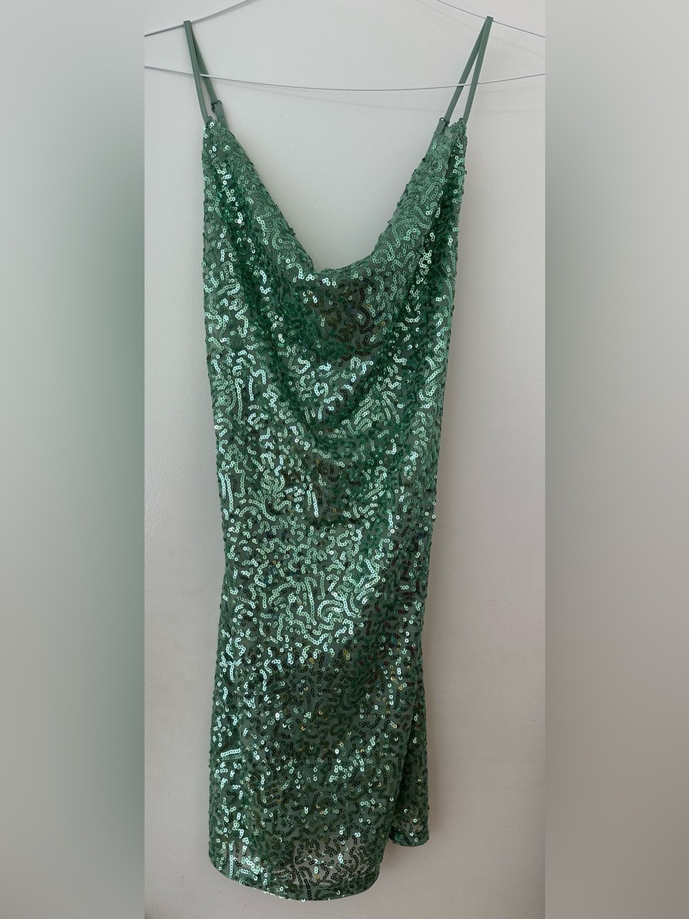 H&M Women’s Green Sequin Mini Dress Medium